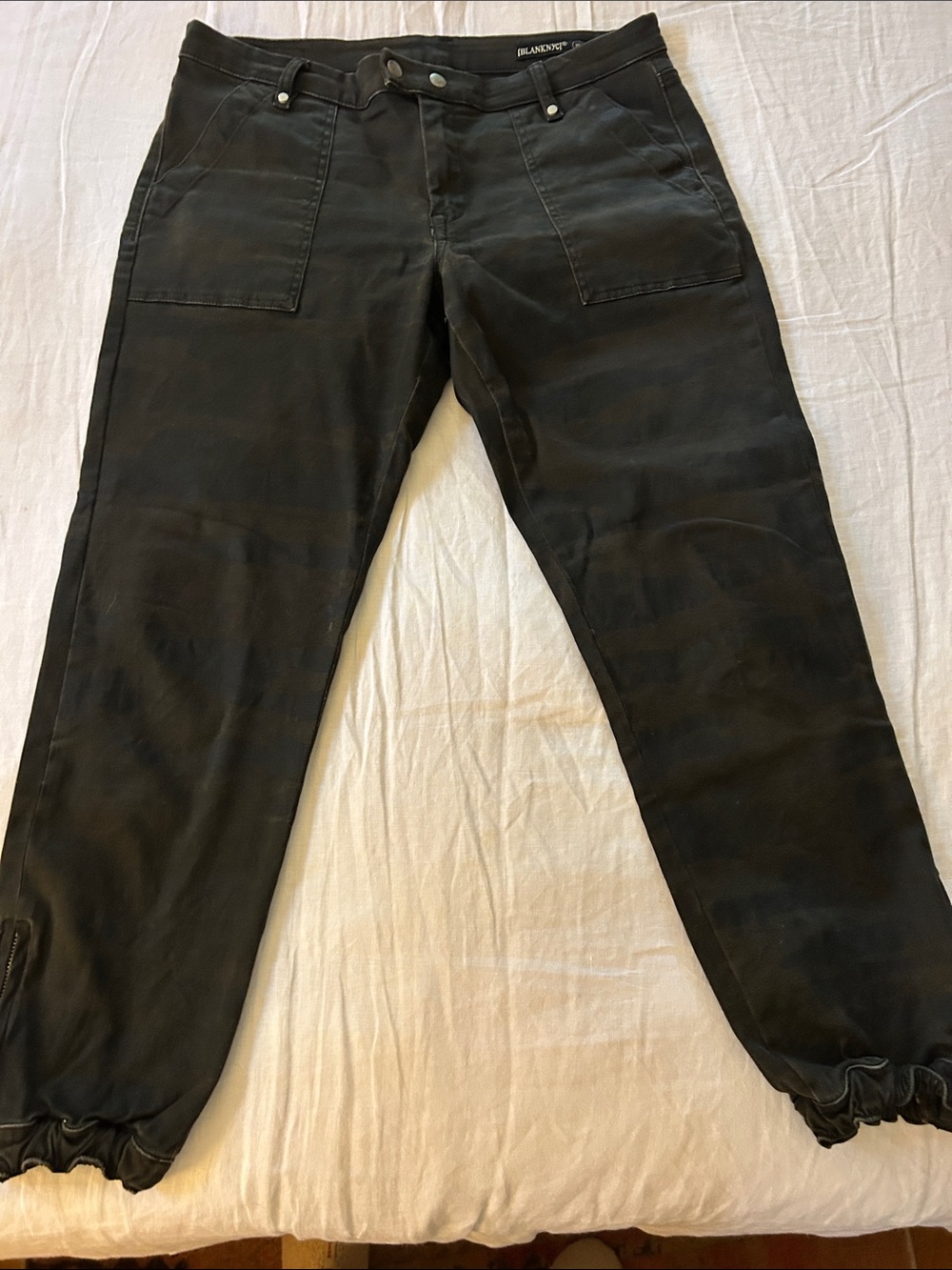 Blank NYC Black Camo Pants